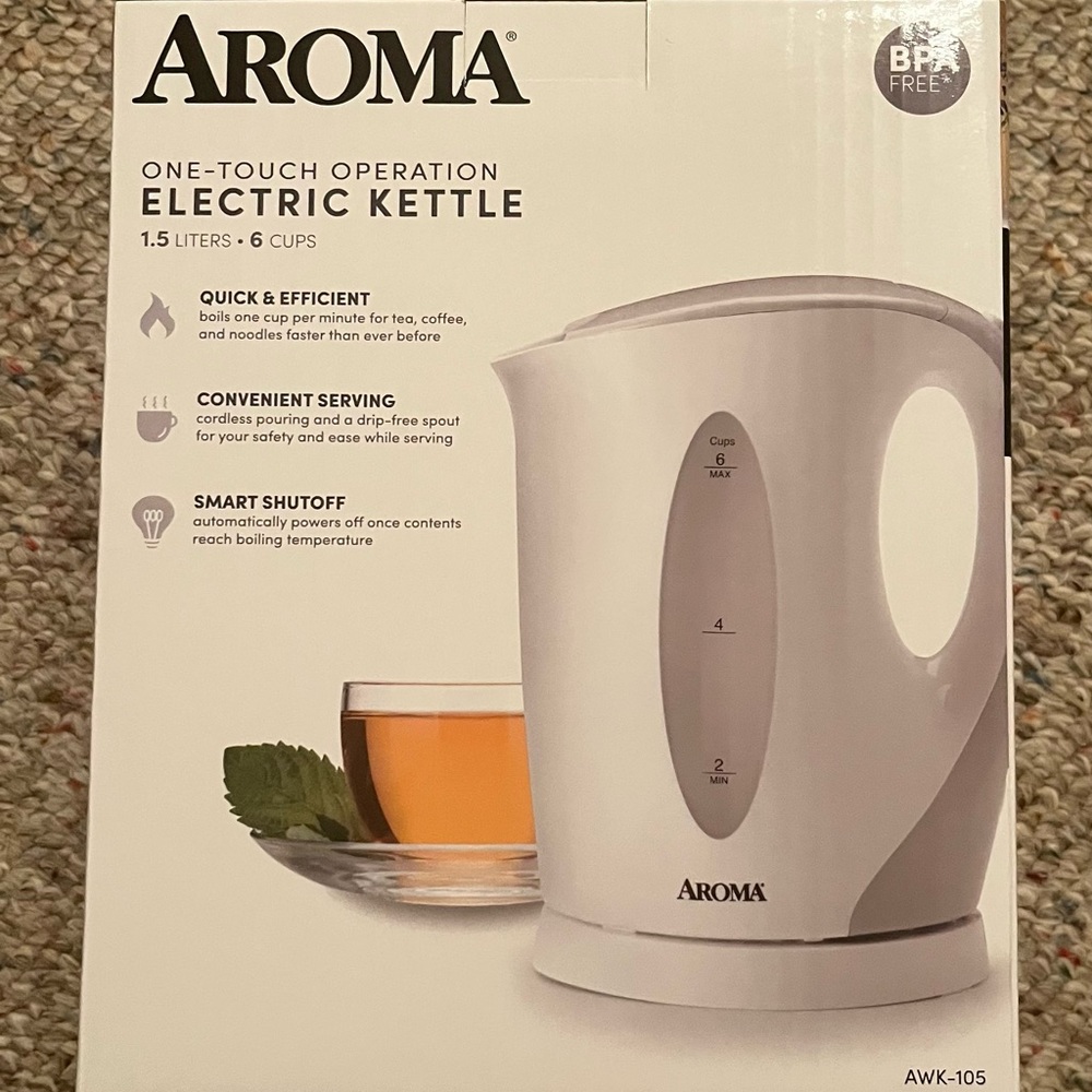 Aroma one-touch electric kettle 1.5L/6C